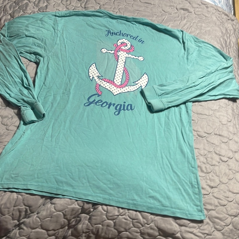 Soft Anchored in Georgia long sleeve tshirt L